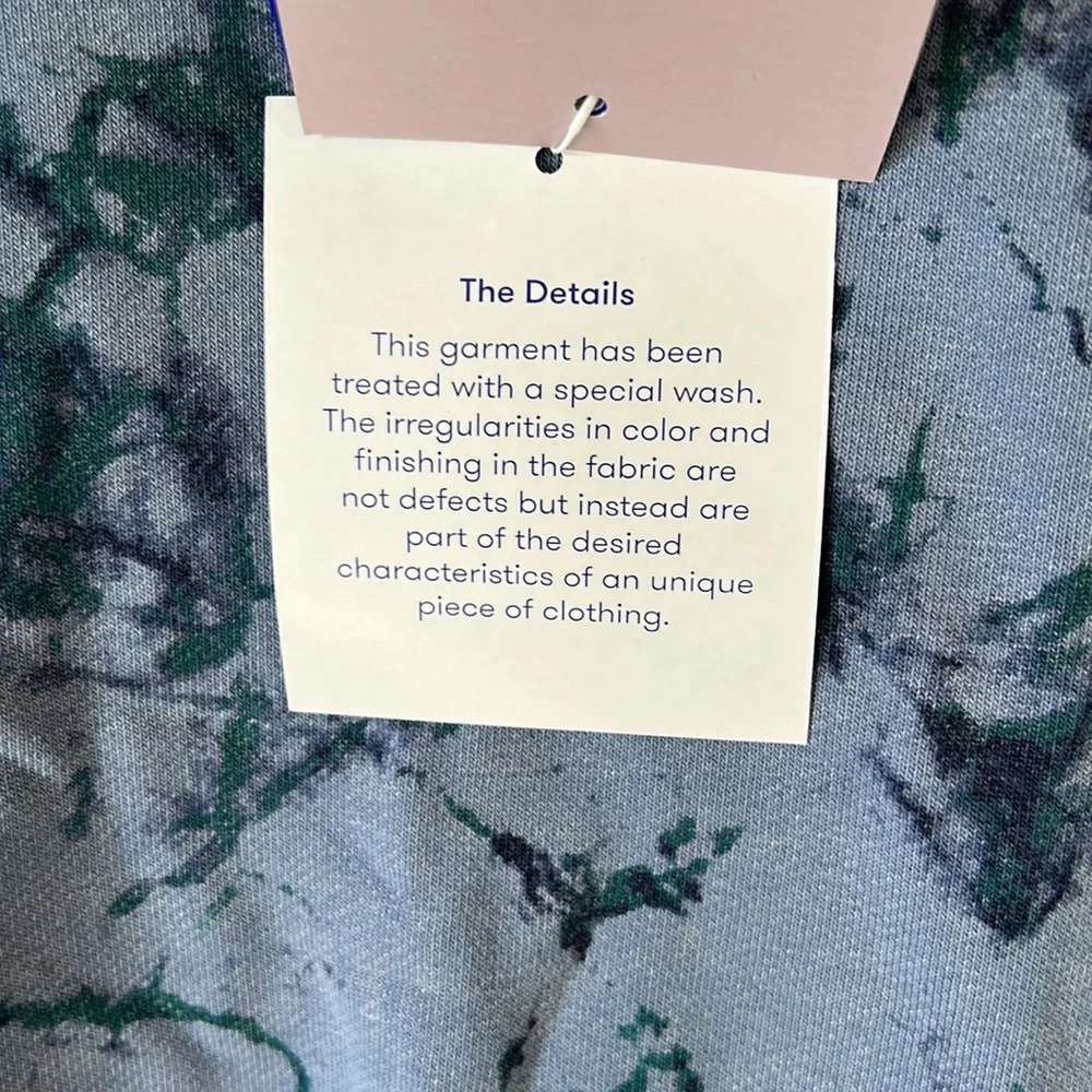 JoyLab Blue Tie Dye Crewneck Sweatshirt - Picture 6 of 8